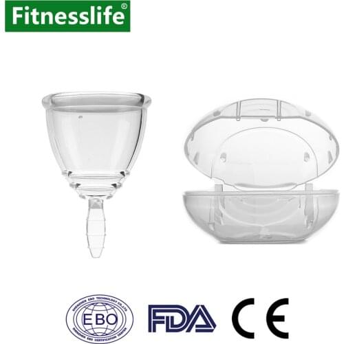 Menstrual Cup Lady Period Soft Medical Grade Silicone with Storage Case Leak-proof Reusable Women Feminine Hygiene Size S M L