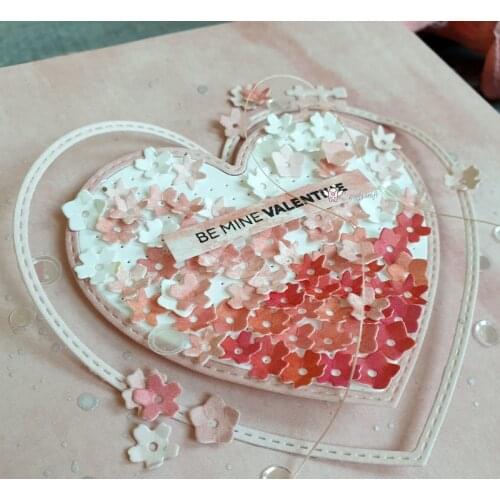 Mmao Crafts Metal Steel Cutting Dies New Love hanging heart tag Stencil For DIY Scrapbooking Paper/photo Cards Embossing Dies