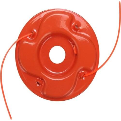 Universal Replaceable Steel Round Grass Trimmer Head Nylon Line Brush Grass Cutter Blades Garden Trimmer Head for Lawn Mower 034