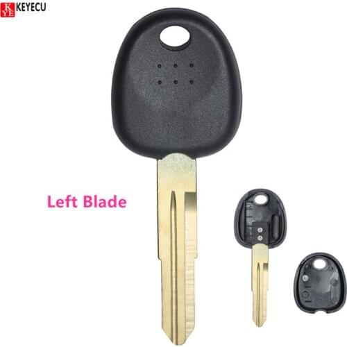 KEYECU 2PCS NEW Replacement Shell Transponder Ignition Key Case Fob for HYUNDAI Coupe Tucson Elantra Accent Santa Fe i10