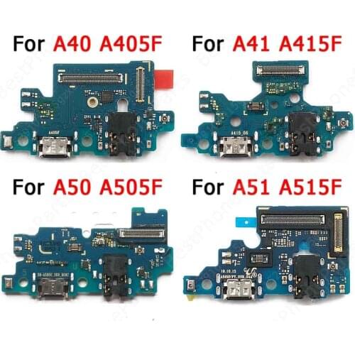 Original Charging Port For Samsung Galaxy A51 A41 A50 A40 Charge Board Pcb Dock Plate Usb Connector Flex Replacement Spare Parts
