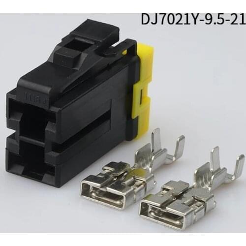 7123-4123-30 200SETS DJ7021Y-9.5-21 9.5mm 2Pin AMP Car Electrical Wire Connectors for AUdi,VW,BMW,Honda,Toyota,Mitsubishi,NISSAN