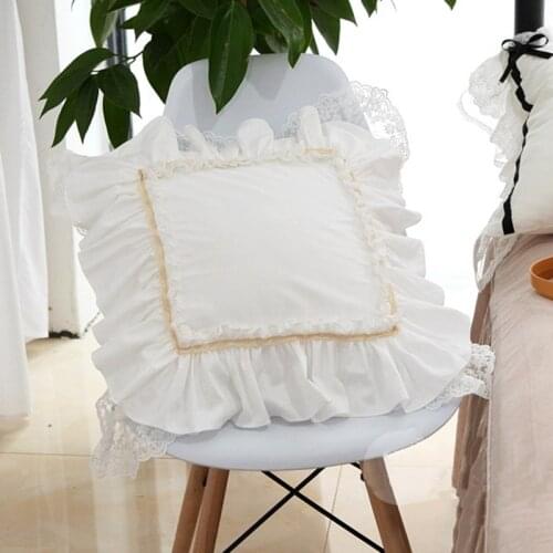 Luxury Ruffle Lace cushion cover home decor throw pillows backyard pillow cover pillowcase Sofa throw pillow decorative pillows
