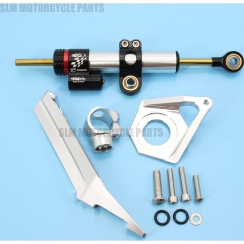 Motorcycle CNC Stabilizer Damper Complete Steering Mounting Bracket For YAMAHA R6 2003-2005