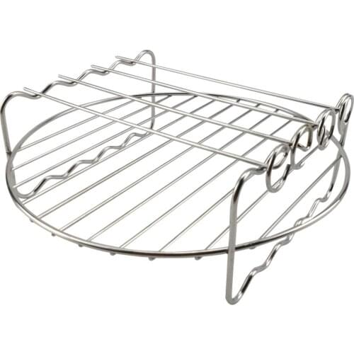 Air Fryer Barbecue Rack Baking Tray Stainless steel Replacement BBQ Rack Double Layer Skewers Dehydrator Accessories For Philips