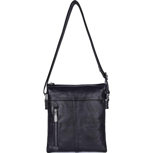 Mens Handbag Leather Bag Shoulder Messenger Bag Leisure Retro Multi-functional Handbag High Quality Small Flap Messenger Bag