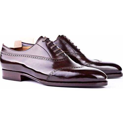 Oxford Wedding Dress Party Formal Office Men Shoes Bridegroom Original Business Designer Genuine Leather Shoes