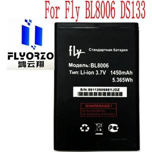 High Quality 1450mAh BL8006 Battery For Fly BL8006 DS133 Mobile Phone
