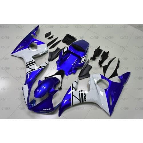YZF600 R6 2003 - 2005 Full Body Kits YZF600 R6 2004 Bodywork for YAMAHA YZFR6 2004 Blue White Bodywork