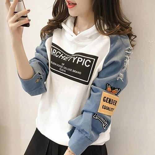 Winter Womens Hoodie Full Sleeve Hoodie Womens Hoodie New Pullover Female Korean Version of The New Wave of New Sweatshirt