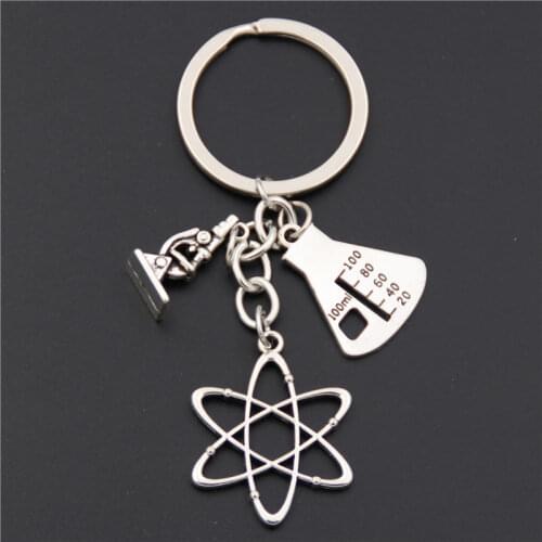 Microscope Biology Only Keychain Biochemistry Teacher Gift Keychain Medical Jewelry Creative Gift