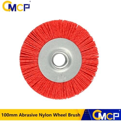 100mm Abrasive Nylon Wheel Brush For 2AS Key Cutting Machine Polishing Wheel Abrasive Wire Brush Wheel Locksmith Tools