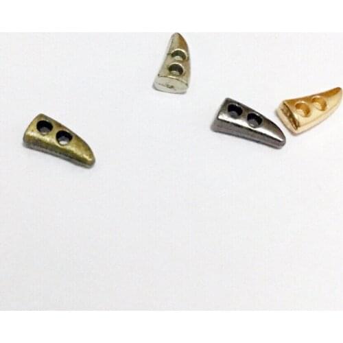 100PCS 7mm Handmade Mini Horn Button for DIY Making blyth Dolls clothes coat Accessories Ultra-small metal button