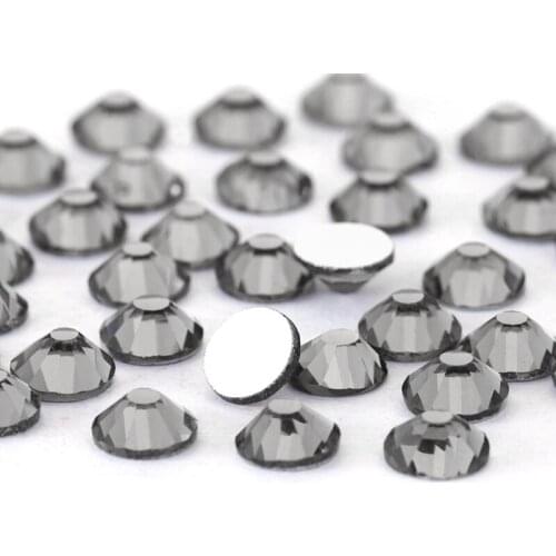 1440pcs Gray Rhinestones Flatback Glass Rhinestones Small Glue On Nail Arts Rhinestones Nail Decorations SS3-SS30 Rivoli Strass
