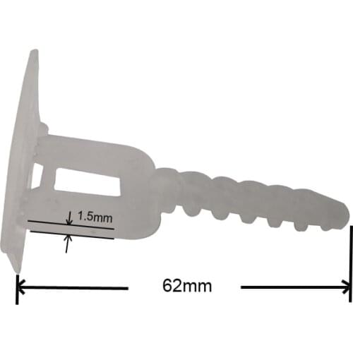 50pcs 1.5mm Floor Tile Leveling System Clips Spacers Tools for Home Construction