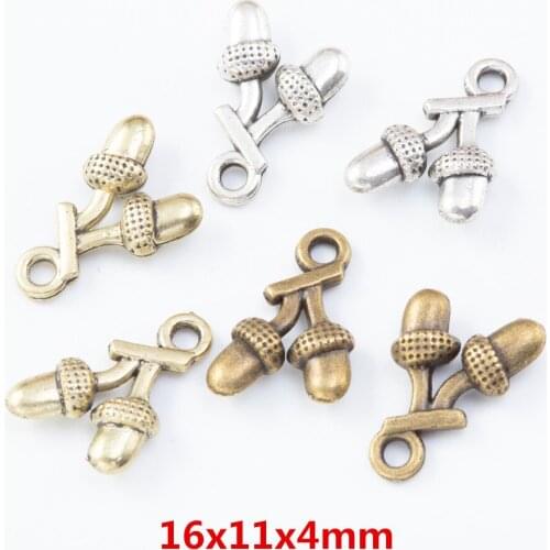 70 pieces of retro metal zinc alloy nut pendant for DIY handmade jewelry necklace making 7878