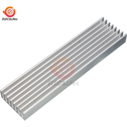 100x25x10mm Aluminum Heat Sink Heatsink For High Power LED Amplifier IC Chip Transistor Radiator Cooling cooler