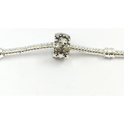 Safety Bead Clip Stopper Star Pattern European Beads Fit Charms Bracelets & Bangles