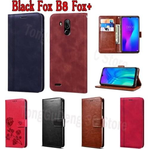 Flip Book For Black Fox B8 Fox Plus Case Wallet Leather Phone Shell Etui Cover On Black Fox B8 FoxPlus чехолна Magnetic Card Bag