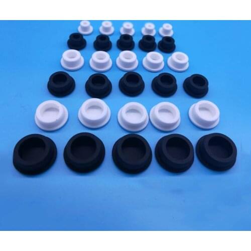 1Pcs Black/White Round Silicone Rubber Seal Hole Plugs Blanking End Caps Seal T Type Stopper Bore 29mm-201.5mm