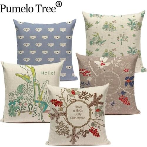 Autumn Pumpkin Decorative Pillow Cover Melons Fruit Sofa Decoration Cushion Covers Mouse Vegetables Pillowcases Decor Pillowcase