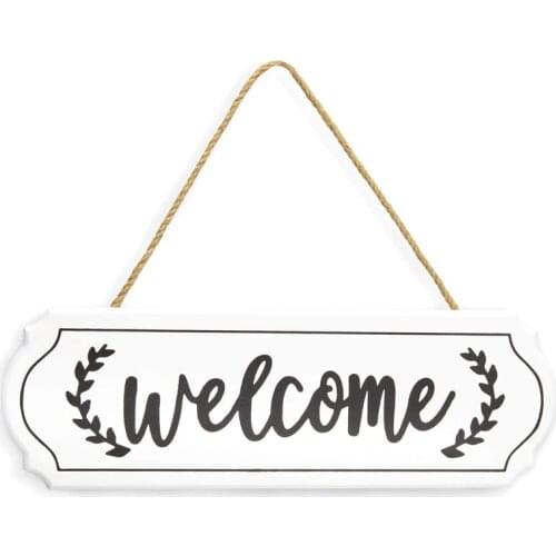 Wooden Welcome Sign for Rustic Farmhouse Decorations Wall Hanging Welcome Sign Front Door Porch Decor
