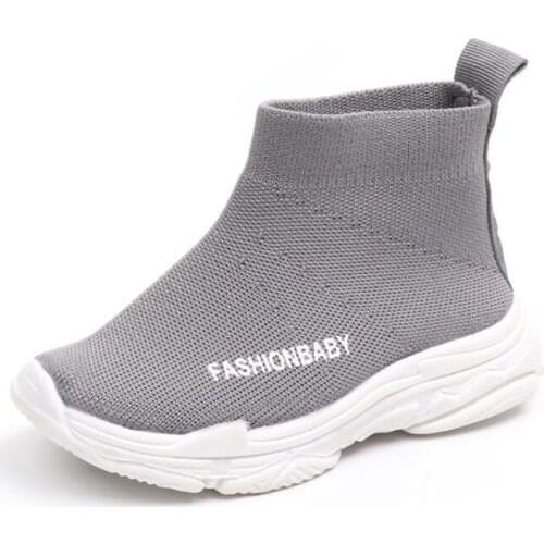 Children casual shoes 2020 male female sneaker child high elastic foot wrapping snow boots kids knitted socks shoes baby shoes