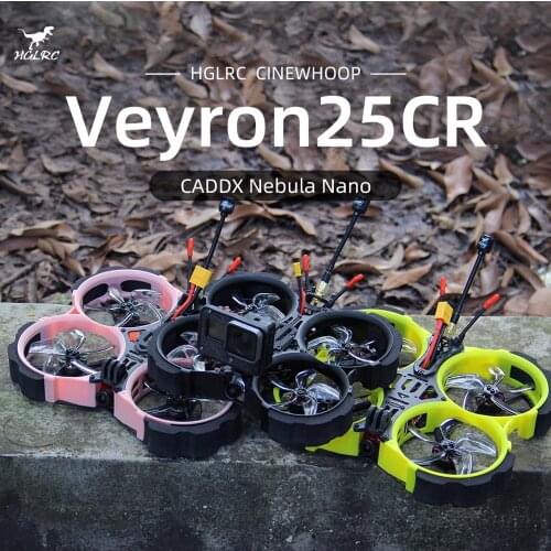 HGLRC Veyron25CR HD Zeus25 AIO CADDX Polar Vista Kit AEOLUS 1404 3600KV 4S 2.5inch FPV Digital Cinewhoop Ducted Drone