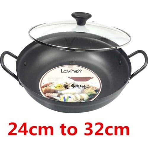 Aluminium alloy Korean seafood soup rice hot pot spareribs soup potato cooking pot steamer stock hollas de cocina chafing dish