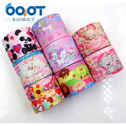 1712273,38MM 10yards cartoon Printed grosgrain ribbon, DIY handmadeHair accessories Material wedding gift wrap,Party decoration