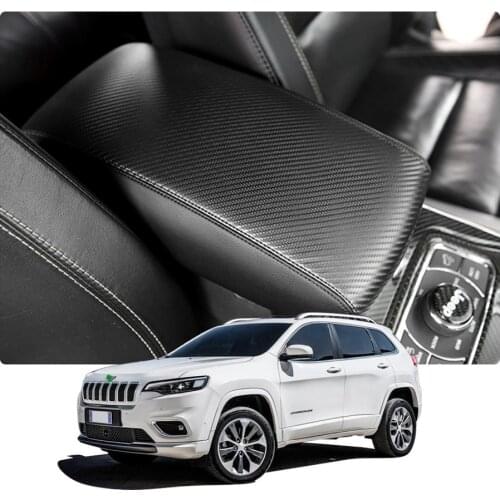 LFOTPP Car Armrest Box Cover For Grand Cherokee 2016 2017 2018 2019 2020 Central Control Armrest Storage Box Protection Case