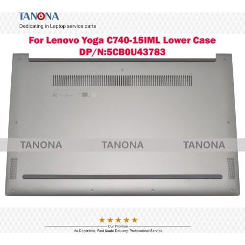 Orig New 5CB0U43783 AM1FG000100 Iron Gray for Lenovo Yoga C740-15IML Yoga C740-15 Lower Bottom Case Base Cover L 81TD D Shell