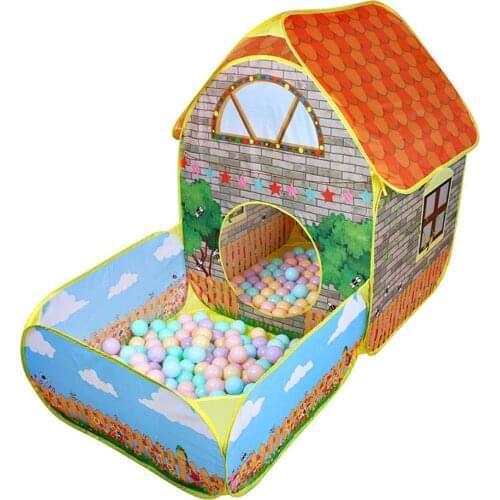 Portable Play Kids Tent House With Courtyard Garden Children Tents Indoor Outdoor Folding Playing Crawling Folding Tent Toy