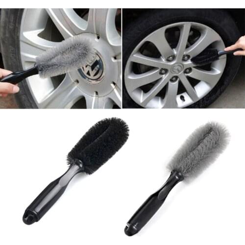 Car Wheel Brush Tire Rim Washing Tool Vehicle Tyre Cleaning Brushes Black Auto Maintenance Care Car Accessories