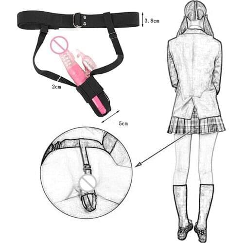 SM Belt Vibrator Harness Holder Adjustable Waist Wearable Design Constrained Forced Strap For Dildo Wand Massager Adult Sex Toys
