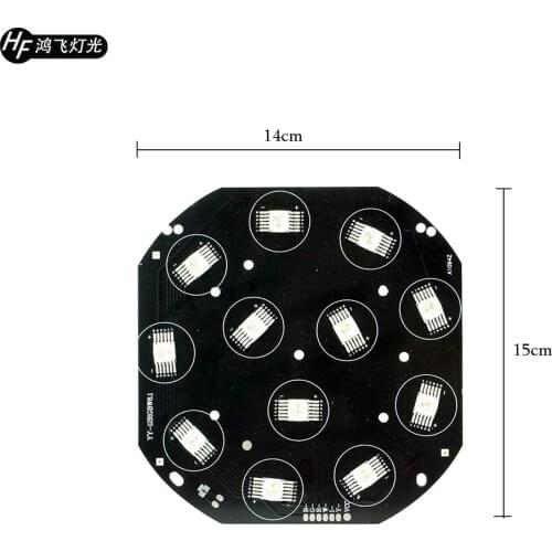 LED Light Board 12X18W RGBW 6in1 Led Par Light Bare Board 24V Led Par Light Repair Parts
