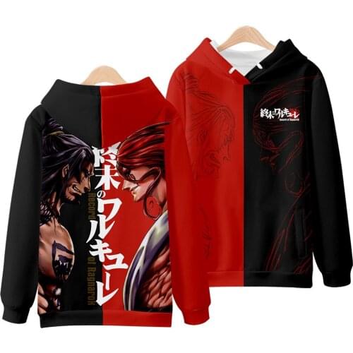 Japan Anime Record of Ragnarok Cosplay Hoodie Women Men Harajuku Sweatshirt Streetwear Hip Hop Pullover Hooded Jacket Outerwear
