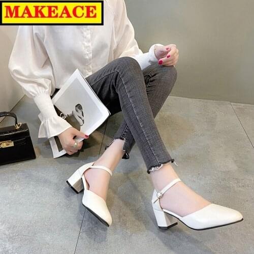 Womens Shoes Fashion Womens High Heels Outdoor Leisure Muller Baotou Womens Dress Shoes Summer Womens Sandals Mary Janes