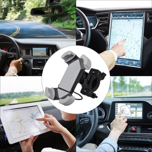 General Mobile Navigation Stand Stable Bicycle Motorcycle Cell Phone Holder Handlebar Removable Prevents Accidental