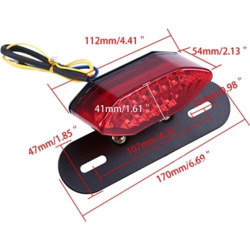 Motorbike Rear Signal Lamp Bright LED Running Light Tail Light Suitable for Old Damaged Original Lamps