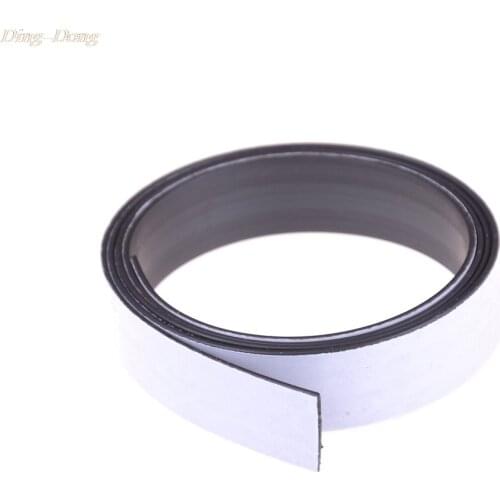 1 Meter/lot Anisotropy Rubber Magnet 10*1 mm with 3M self Adhesive Flexible Magnetic Strip Magnet Tape width 10mm thickness 1mm