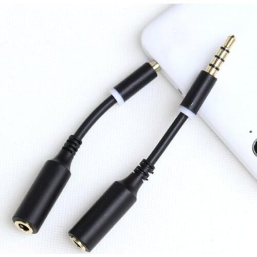 100pcs 3.5mm Male to 3.5mm Female Extension Cable Headset Audio Jack Extender Adapter for iPhone 6, 6Plus and Other Smartphones
