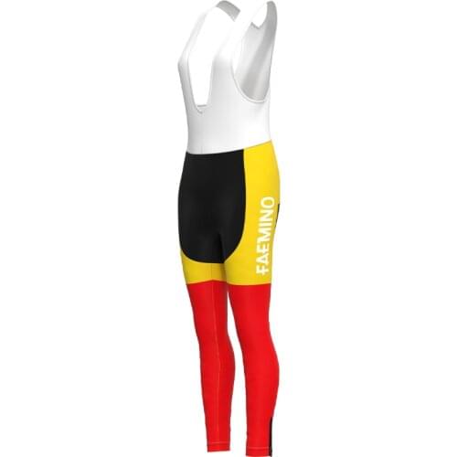 1962 Competition FAEMINO Team Retro Woman Cycling Trousers Triathlon Mtb Bike Skinsuit Pants Gel Pad Pantalón ciclismo mujer