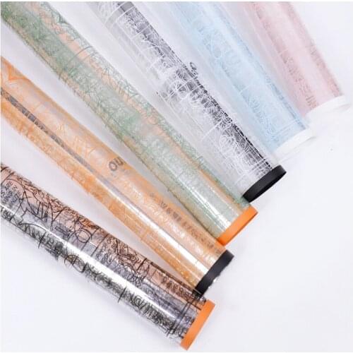 20PCS Animation Transparent Flower Wrapping Paper ValentineS Day Wedding OPP Waterproof Cellophane Fresh Bouquet Packing