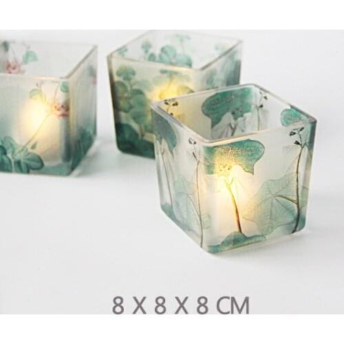 3Pcs Glass Candle Holders Candelabra Romantic Candlelight Dinner Christmas Home Decorations Candlestick Modern Decor