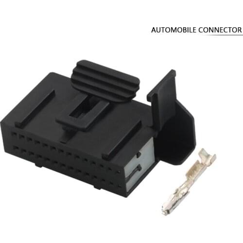 5 Set 28 Pin Way Automotive Electrical Cable Plug Socket Unsealed Wiring Harness 0.6 mm Female Connector DJ7281-0.6-21