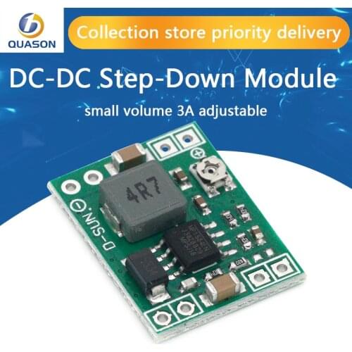 5PCS Ultra-Small Size DC-DC Step Down Power Supply Module 3A Adjustable Buck Converter for Arduino Replace LM2596