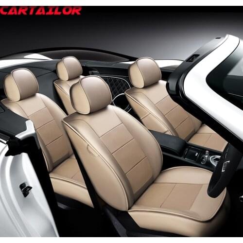 CARTAILOR Auto Seat Covers for Mercedes BENZ R Car Seat Cover Leather Sets Red Cowhide Cover Cars Seats Protector for r350 r230