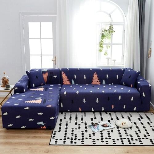 Fortune Tree Stretch Elastic Sofa Cover Detachable Wrapped Slipcover Sofa Covers for Living Room L-shaped Corner Couch of Sofa