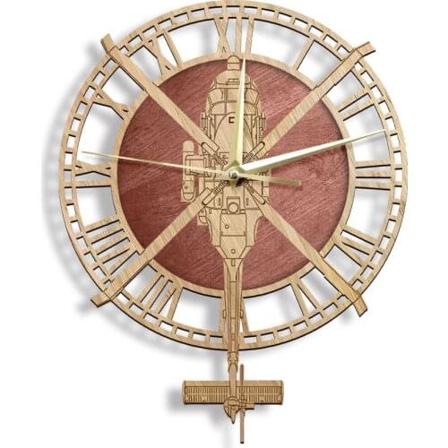 HH-60J Jayhawk Rescue Helicopter Military Wall Clock Made Of Wood Aviation Home Decor US Navy Jetfighter Decorative Wall Watch